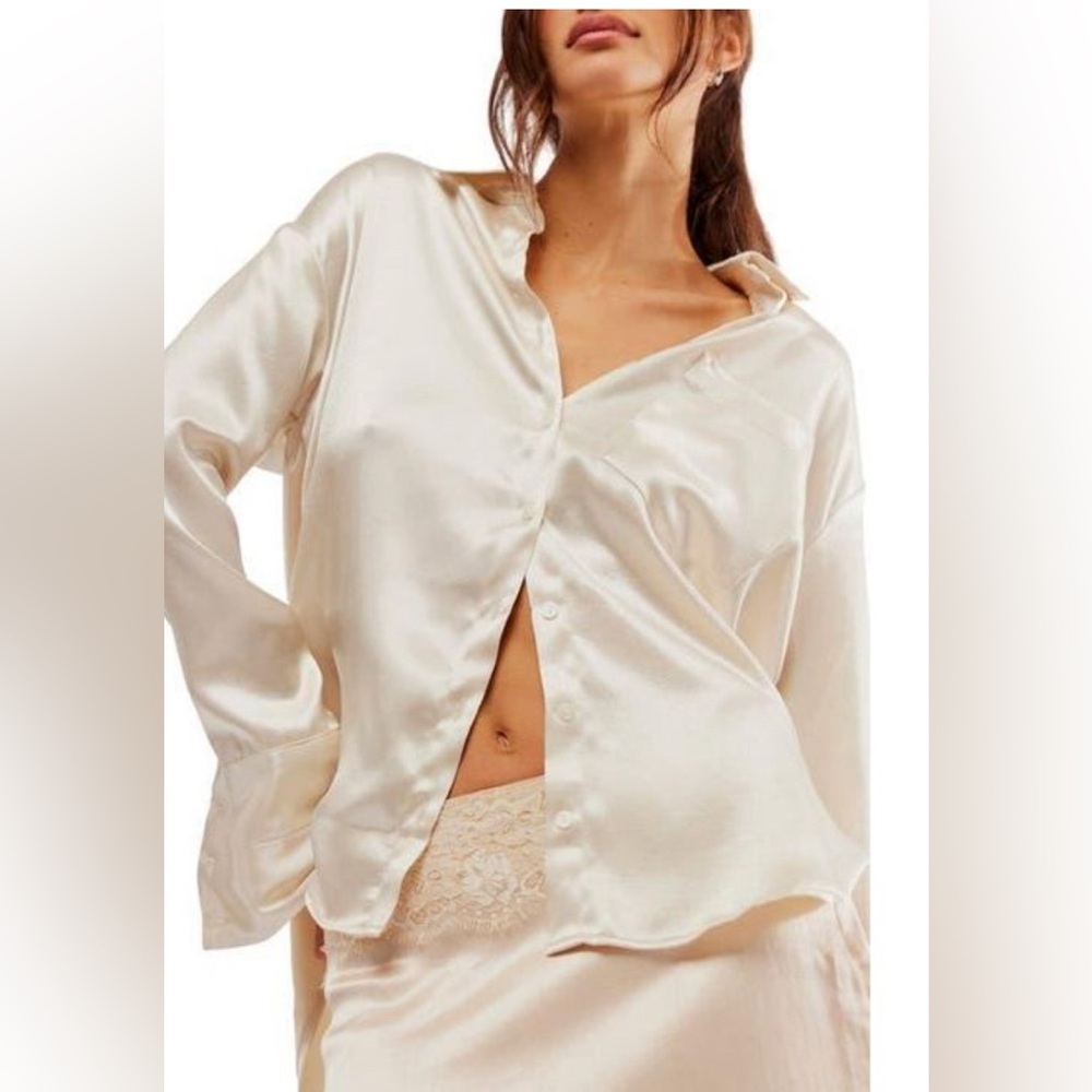 Free People Shooting For The Moon Button Down
